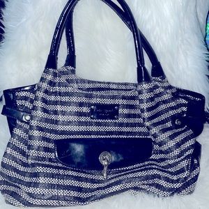 Cute black white Kate spade handbag